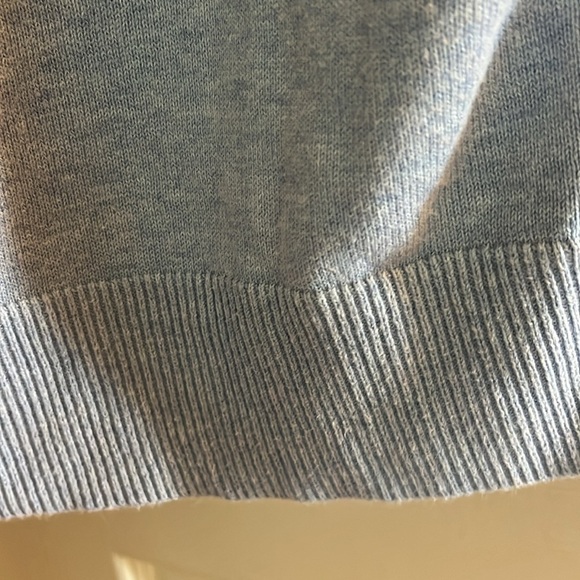 Christopher& Banks-2X-blue-button up, 3/4 sleeve, embellished, cardigan sweater. - Picture 4 of 12